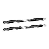 21-54130 Pro Traxx 5 Series, Polished Stainless Steel 5in. Oval Nerf Bars