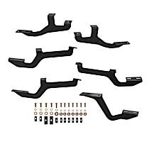 27-2375 Running Board Mounting Kit - Black, Steel, Direct Fit, Kit