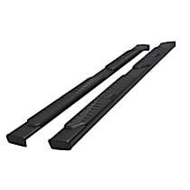 Nerf Bars, 61.0 in. Bed, Fleetside, Extended Cab Pickup, Powdercoated Textured Black, Cab Length, Set of 2, R5 Series - 