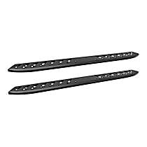 28-81055 Running Boards, Powdercoated Textured Black, Steel, 85 in. Length, Includes Molded Bracket Covers, Mounting Hardware Included, Crew Cab Pickup/Extended Cab Pickup/Standard Cab Pickup, Thrasher Series