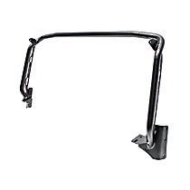 62-41005 Windshield Light Mount Bracket - Powdercoated Textured Black, Steel, Direct Fit