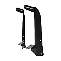 62-41035 Windshield Light Mount Bracket - Powdercoated Textured Black, Steel, Direct Fit