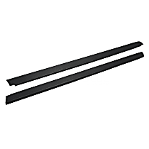 72-40151 Smooth Bed Rail Cap, Black, ABS Plastic