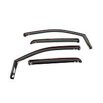 72-88435 Front and Rear, Driver and Passenger Side Window Visor, Smoked