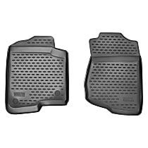 74-39-11026 Front Profile Series Molded Floor Liner, Black Made of Rubberized Polymer