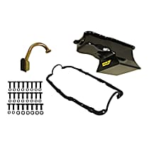 Universal,Oil Pan Kit 7QT- Black Finish -1965-87 Small Block Ford 351W (Drag Racing). Front sump.
