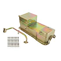 5039WND Universal,Oil Pan Kit 7QT- Gold Zinc Finish-79/93 Mustang 351W Conversion (Drag Racing)