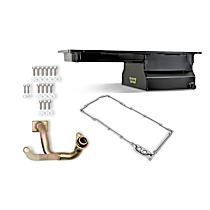 5042WND Universal,Aluminum Oil Pan kit, 7QT GM LS1/2/6 & LQ9 engines Black Finish Front Sump