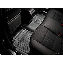 Second Row FloorLiner Series Molded Floor Liner, Black Made of Rubberized Thermoplastic Polyolefins