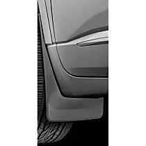110086 Front, Driver and Passenger Side Mud Flaps, Black, Plastic, DigitalFit Series