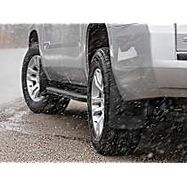 110119 Front, Driver or Passenger Side Mud Flaps, Black, Thermoplastic, DigitalFit Series
