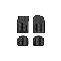 Heavy Duty Trim-To-Fit Series Molded Floor Liner, Black Made of Rubber