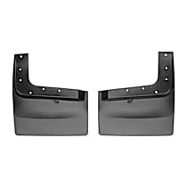 120074 Rear, Driver or Passenger Side Mud Flaps, Black, Plastic, DigitalFit Series
