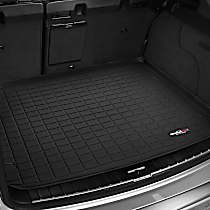 Cargo Mat, Molded Cargo Liner, Behind 2nd Row Seating, with Spare Tire, without Spare Tire, Black, Made of Rubberized/Thermoplastic - 