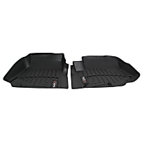 440071 Front FloorLiner Series Molded Floor Liner, Black Made of Rubberized Thermoplastic Polyolefins