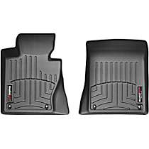 Front Row Molded Floor Liner, Black, Made of Rubberized Thermoplastic Polyolefins, FloorLiner Series