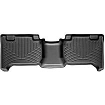 Second Row Molded Floor Liner, Extended Cab Pickup, Black, Made of Rubberized Thermoplastic Polyolefins, FloorLiner Series