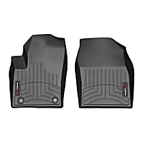 Front Row Molded Floor Liner, Black, Made of Rubberized Thermoplastic Polyolefins, FloorLiner Series