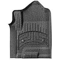 Second and Third Row Molded Floor Liner, Second Row Bucket Seating, Black, Made of Rubberized Thermoplastic Elastomer, FloorLiner HP Series