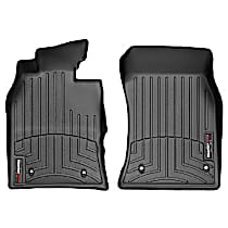 Front Row Molded Floor Liner, Black, Made of Rubberized Thermoplastic Polyolefins, FloorLiner Series