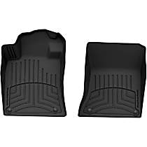 Front Row Molded Floor Liner, Black, Made of Rubberized/Thermoplastic, FloorLiner HP Series