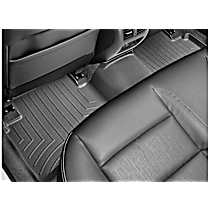 Second Row Molded Floor Liner, Black, Made of Rubberized Thermoplastic Polyolefins, FloorLiner Series