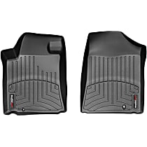 441711 Front FloorLiner Series Molded Floor Liner, Black Made of Rubberized Thermoplastic Polyolefins