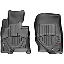 Front Row Molded Floor Liner, Black, Made of Rubberized Thermoplastic Polyolefins, FloorLiner Series