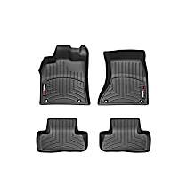 Front and Second Row Molded Floor Liner, Sport Utility, Black, Made of Rubberized Thermoplastic Elastomer, FloorLiner Series