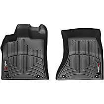Front Row Molded Floor Liner, Black, Made of Rubberized Thermoplastic Polyolefins, FloorLiner Series