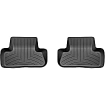 Second Row Molded Floor Liner, Black, Made of Rubberized Thermoplastic Polyolefins, FloorLiner Series