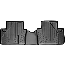 Second Row Molded Floor Liner, Black, Made of Rubberized Thermoplastic Polyolefins, FloorLiner Series