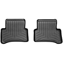 Second Row Molded Floor Liner, Black, Made of Rubberized Thermoplastic Polyolefins, FloorLiner Series