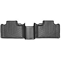 Second Row Molded Floor Liner, with Bench Seating, Black, Made of Rubberized Thermoplastic Polyolefins, FloorLiner Series