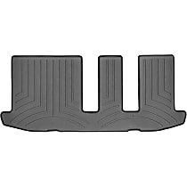 444453 Third Row FloorLiner Series Molded Floor Liner, Black Made of Rubberized Thermoplastic Polyolefins