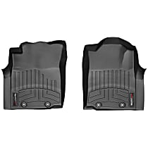 Front Molded Floor Liner, Standard Cab Pickup, Black, Made of Rubberized Thermoplastic Polyolefins, FloorLiner Series