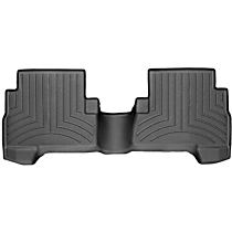 Rear Molded Floor Liner, Hatchback, Black, Made of Rubberized Thermoplastic Polyolefins, FloorLiner Series