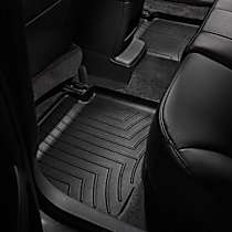 Second Row Molded Floor Liner, Black, Made of Rubberized Thermoplastic Elastomer, FloorLiner HP Series