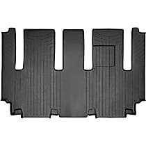 Second Row Molded Floor Liner, Black, Made of Rubberized Thermoplastic Polyolefins, FloorLiner Series