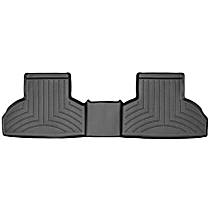 445592 Rear FloorLiner Series Molded Floor Liner, Black Made of Rubberized Thermoplastic Polyolefins