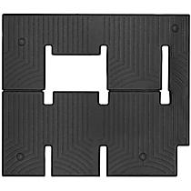 Second Row FloorLiner Series Molded Floor Liner, Black Made of Rubberized Thermoplastic Polyolefins