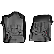 Front Row Molded Floor Liner, Black, Made of Rubberized Thermoplastic Polyolefins, FloorLiner Series