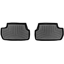 Second Row Molded Floor Liner, Black, Made of Rubberized Thermoplastic Polyolefins, FloorLiner Series