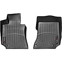 446811 Front FloorLiner Series Molded Floor Liner, Black Made of Rubberized Thermoplastic Polyolefins
