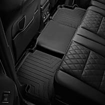 Second Row Molded Floor Liner, Black, Made of Rubberized Thermoplastic Elastomer, FloorLiner HP Series