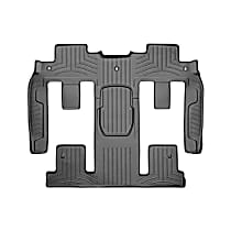 Second and Third Row Molded Floor Liner, Black, Made of Rubberized Thermoplastic Polyolefins, FloorLiner Series