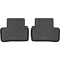 Second Row Molded Floor Liner, Black, Made of Rubberized Thermoplastic Polyolefins, FloorLiner Series