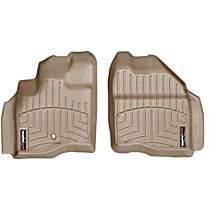 Front Row Molded Floor Liner, Tan, Made of Rubberized Thermoplastic Polyolefins, FloorLiner Series