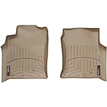 450701 Front FloorLiner Series Molded Floor Liner, Tan Made of Rubberized Thermoplastic Polyolefins