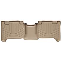 Second Row Molded Floor Liner, Extended Cab Pickup, Tan, Made of Rubberized Thermoplastic Polyolefins, FloorLiner Series